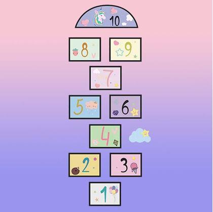 Obrázok z Nálepky na podlahu - skákací panák