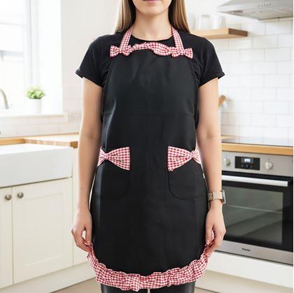 Obrázok z Retro zástera na varenie  -  čierna