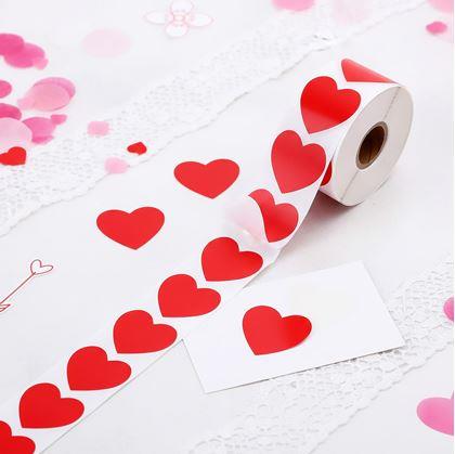 Obrázok z Samolepky srdiečka - 500 ks