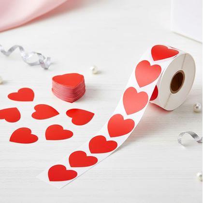 Obrázok z Samolepky srdiečka - 500 ks