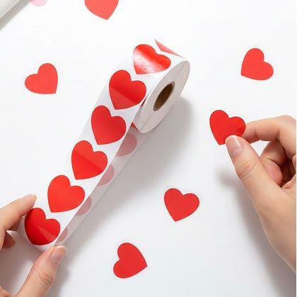 Obrázok z Samolepky srdiečka - 500 ks