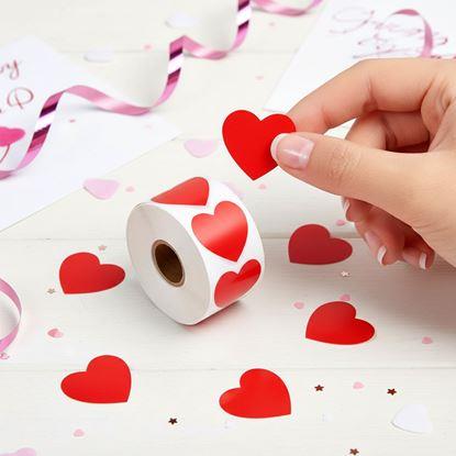 Obrázok Samolepky srdiečka - 500 ks