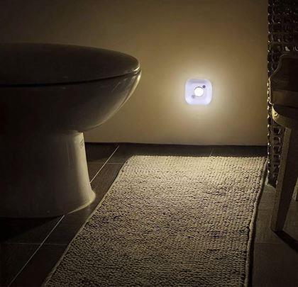 Obrázok z Nočné LED svetlo na batérie so senzorom pohybu