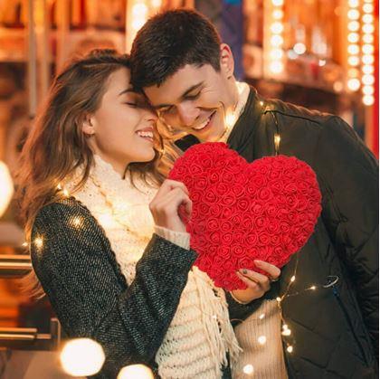 Obrázok z Večné srdce z ruží 26 cm