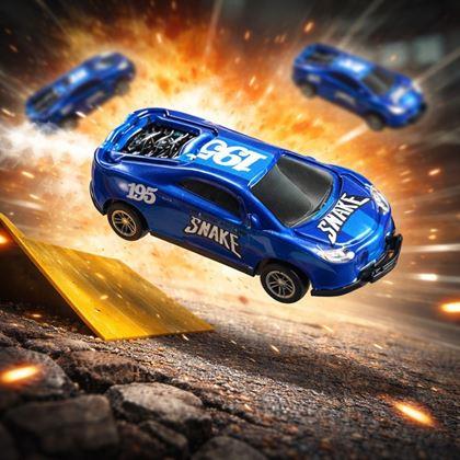 Obrázok z Kaskadérske skákacie autíčko  -  modré