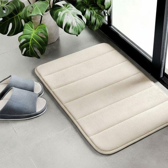 Obrázok z Protišmyková kúpeľňová predložka 40 x 60 cm - béžová