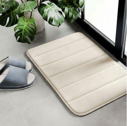 Obrázok z Protišmyková kúpeľňová predložka 40 x 60 cm - béžová