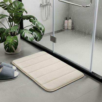 Obrázok z Protišmyková kúpeľňová predložka 40 x 60 cm - béžová