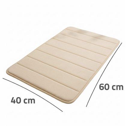 Obrázok z Protišmyková kúpeľňová predložka 40 x 60 cm - béžová