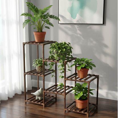 Obrázok Drevený stojan na kvety