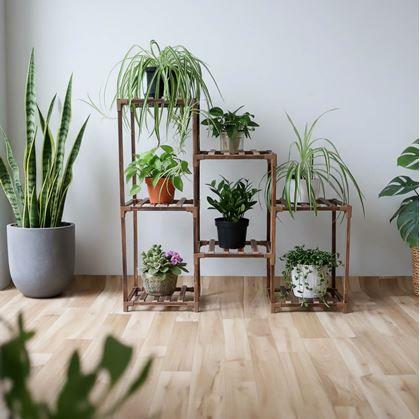 Obrázok z Drevený stojan na kvety