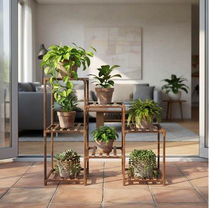 Obrázok z Drevený stojan na kvety