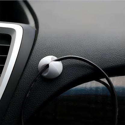 Obrázok 5 ks Nalepovacie držiaky na káble