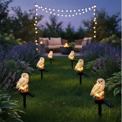 Obrázok z Solárne záhradné osvetlenie sova