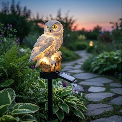 Obrázok z Solárne záhradné osvetlenie sova