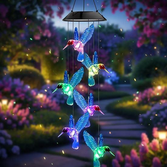 Obrázok z Solárna závesná dekorácia - lietajúce kolibríky