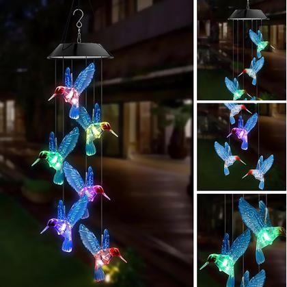 Obrázok z Solárna závesná dekorácia - lietajúce kolibríky