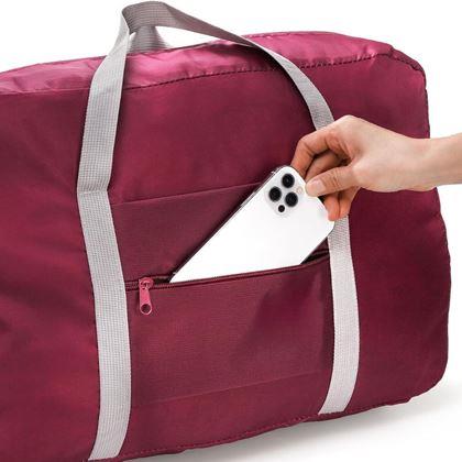 Obrázok z Skladacia cestovná taška - vínová