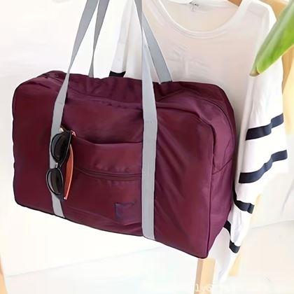 Obrázok z Skladacia cestovná taška - vínová