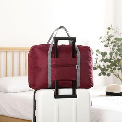 Obrázok z Skladacia cestovná taška - vínová