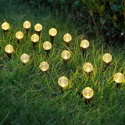 Obrázok z Solárne bublinkové svietidlá do zeme 10 ks