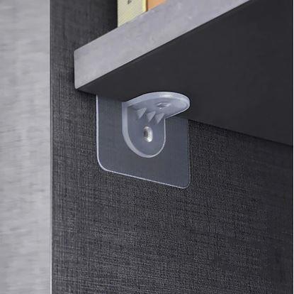 Obrázok Nalepovací držiak na poličku 10 ks