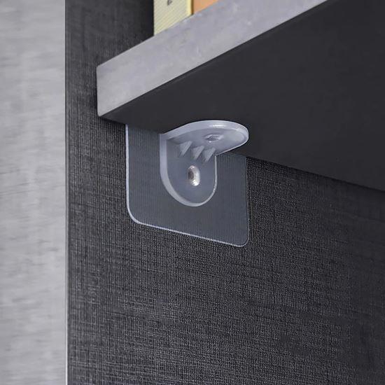 Obrázok z Nalepovací držiak na poličku 10 ks