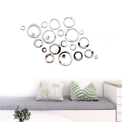 Obrázok z Nálepky na stenu/zrkadlo - kruhy