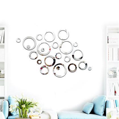 Obrázok z Nálepky na stenu/zrkadlo - kruhy
