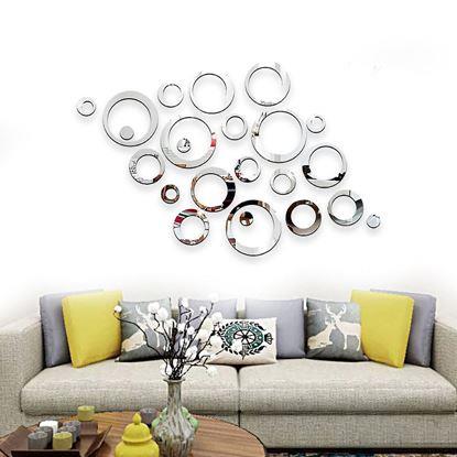 Obrázok Nálepky na stenu/zrkadlo - kruhy