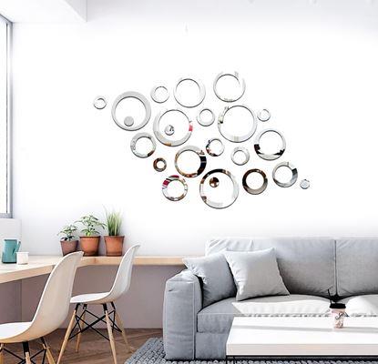 Obrázok Nálepky na stenu/zrkadlo - kruhy