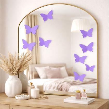 Obrázok z 3D motýle na stenu - fialová