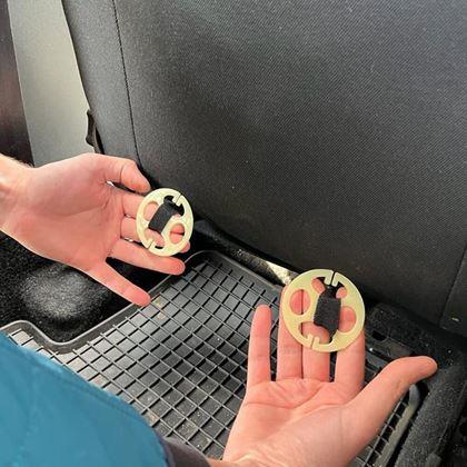 Obrázok z Sada podložiek na sedadlá  -  čierna