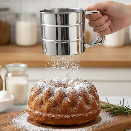 Obrázok z Nerezové kuchynské sitko s odmerkou