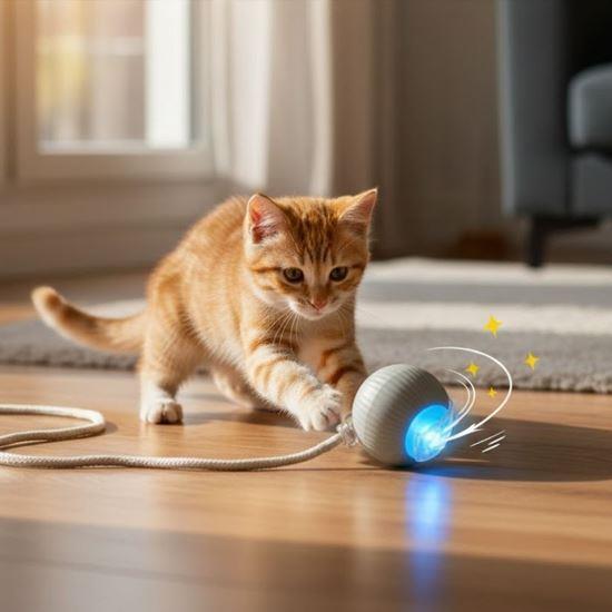 Obrázok z Nabíjacia pohyblivá loptička pre zvieratá