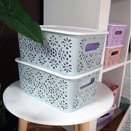 Obrázok z Úložný box s vekom malý  -  ružový