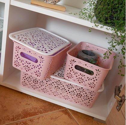 Obrázok z Úložný box s vekom malý  -  ružový