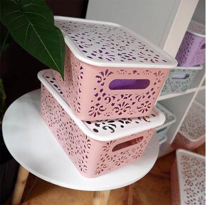 Obrázok z Úložný box s vekom malý  -  ružový