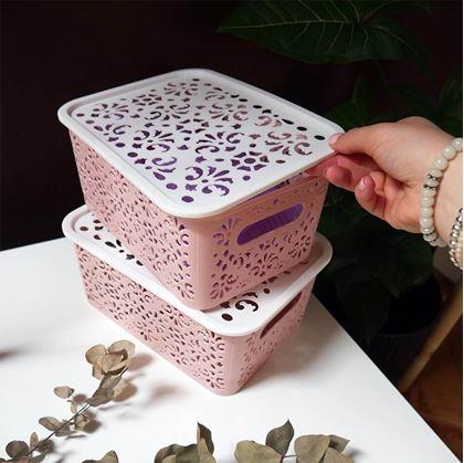 Obrázok z Úložný box s vekom malý  -  ružový