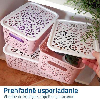 Obrázok z Úložný box s vekom malý  -  ružový