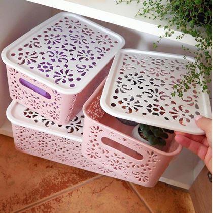 Obrázok z Úložný box s vekom malý  -  ružový