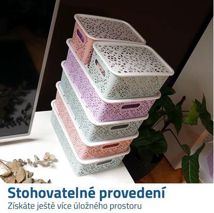 Obrázok z Úložný box s vekom malý  -  ružový
