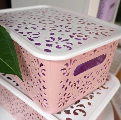 Obrázok z Úložný box s vekom malý  -  ružový