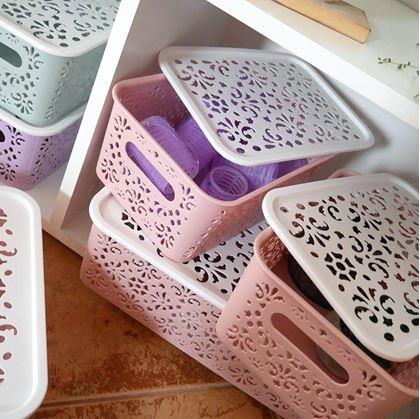 Obrázok z Úložný box s vekom malý  -  ružový