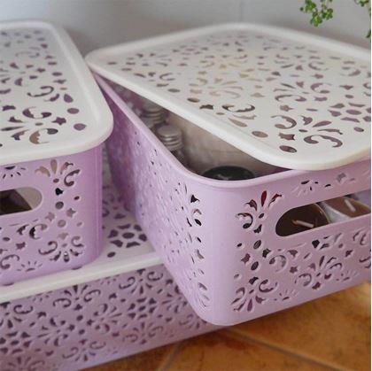 Obrázok z Úložný box s vekom malý  -  ružový