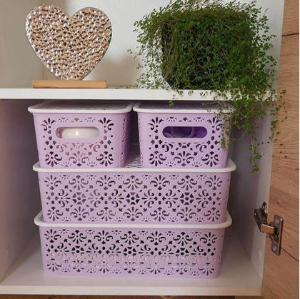 Obrázok z Úložný box s vekom malý  -  ružový