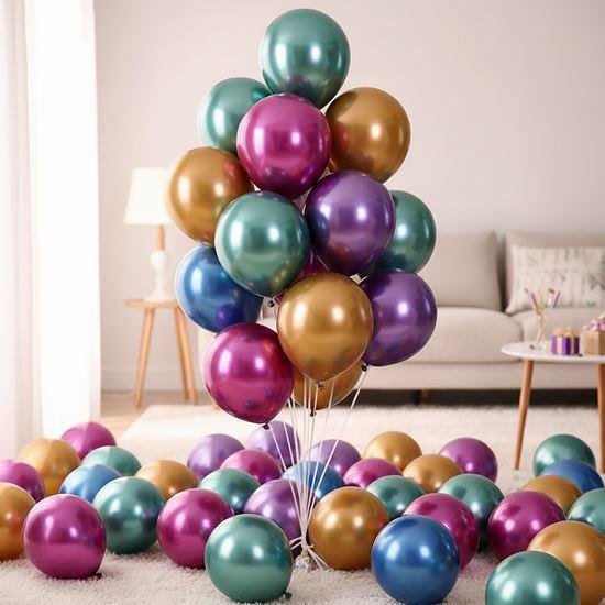 Obrázok z Metalické balóny 50 ks