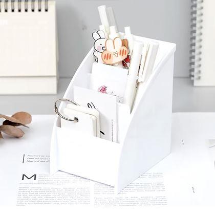 Obrázok z Organizér na stôl s priehradkami  -  biely