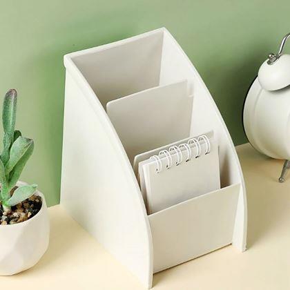 Obrázok z Organizér na stôl s priehradkami  -  biely