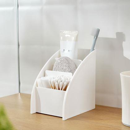 Obrázok z Organizér na stôl s priehradkami  -  biely